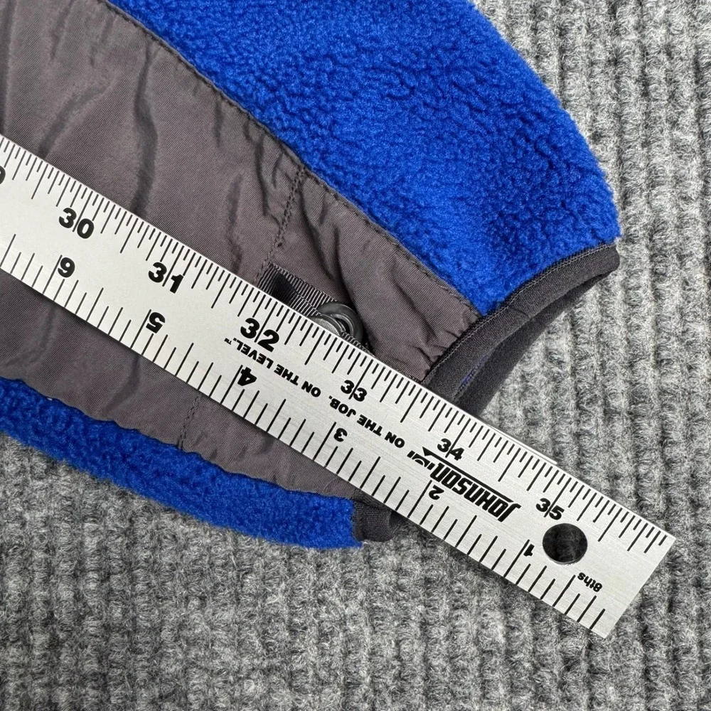 The North Face Denali Fleece Jacket Mens M Blue Grey Polartec Full Zip Outdoor